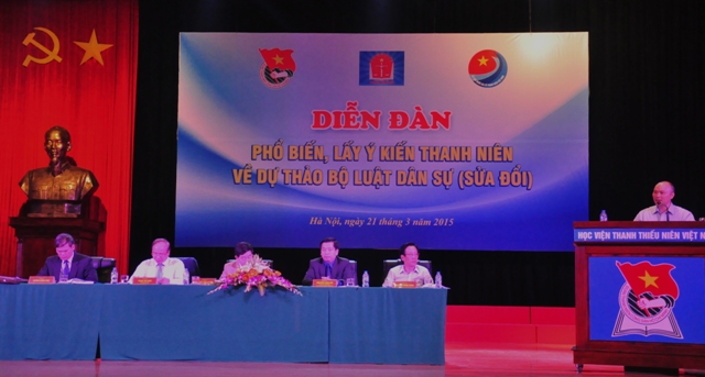 Lấy ý kiến thanh niên về dự thảo Bộ luật dân sự sửa đổi